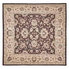 Natural Dye Sultanabad Revival Square Rug