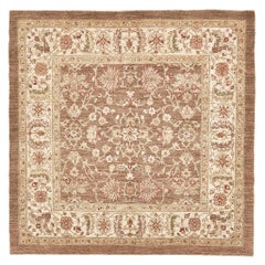 Natural Dye Sultanabad Revival Square Rug