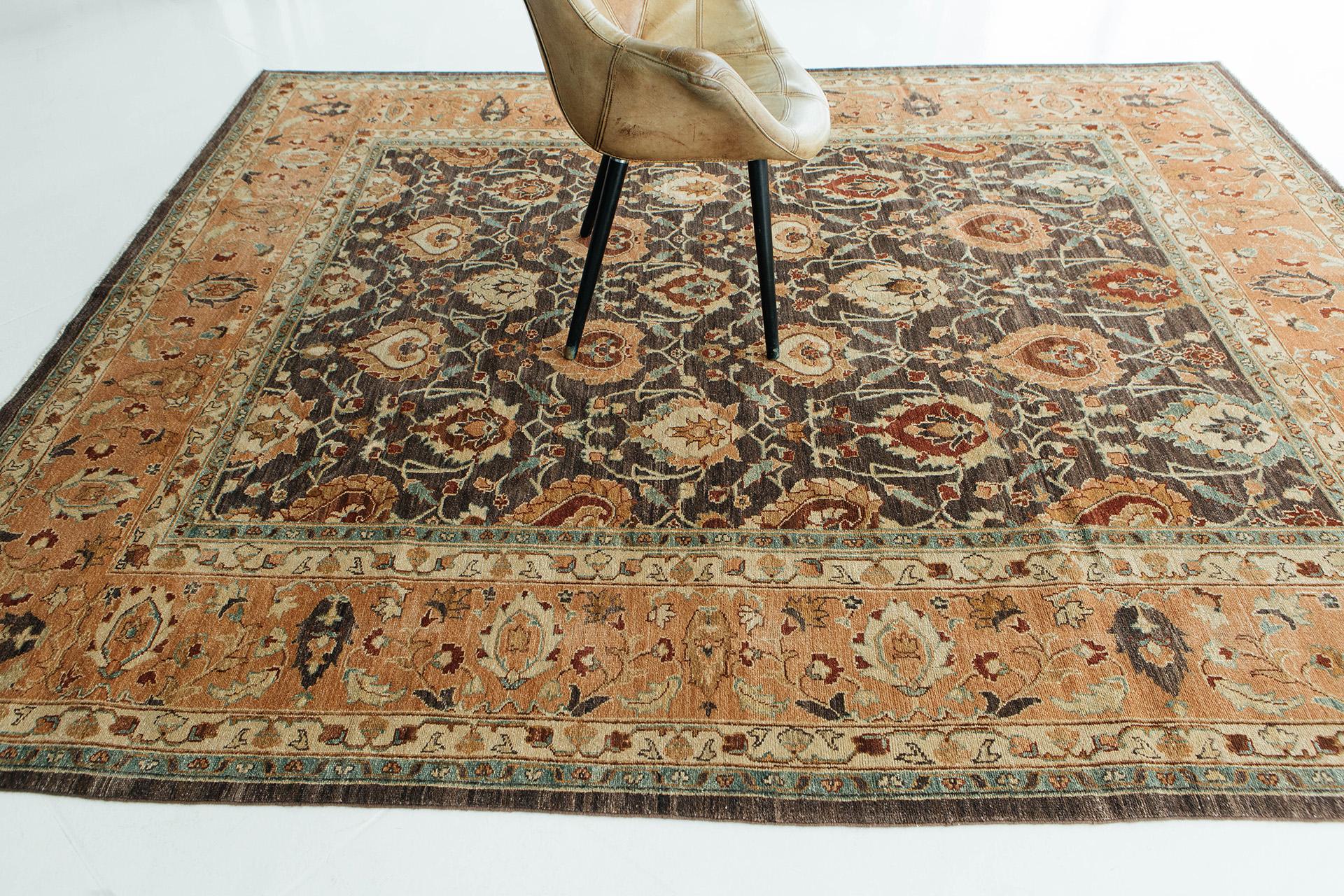 Natural Dye Sultanabad Style Rug D5165 Divine In New Condition For Sale In WEST HOLLYWOOD, CA
