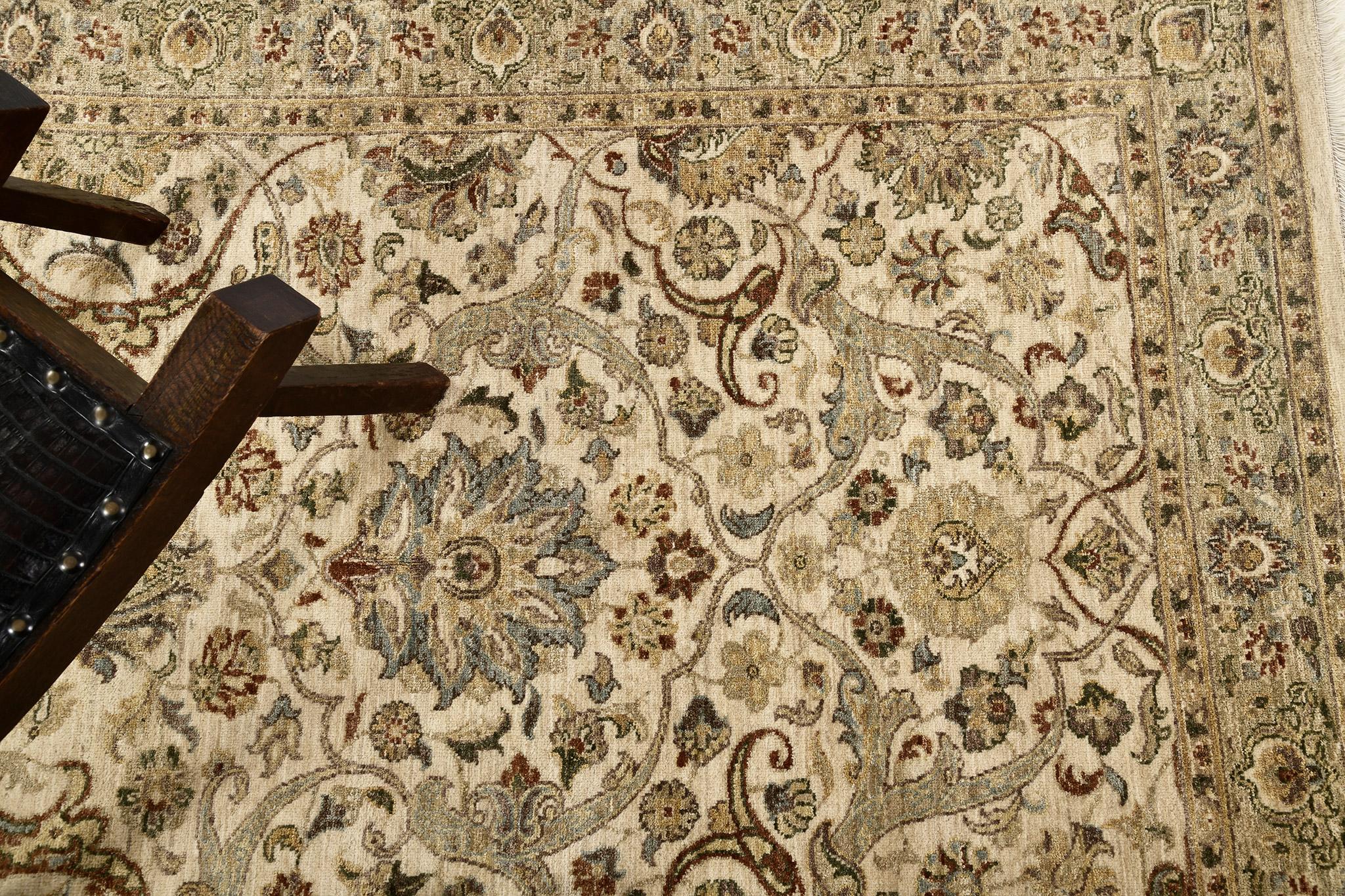 Alfombra Tabriz Haji Jalili Revival de Tinte Natural D151 Anudado a mano en venta