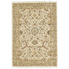Tapis néo-baroque Tabriz Haji Jalili teinté naturel D151