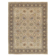 Tapis Tabriz Hajijalili Allover Design teinté naturel