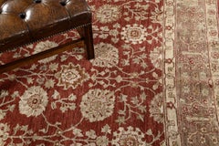 Natural Dye Tabriz Revival Square Rug