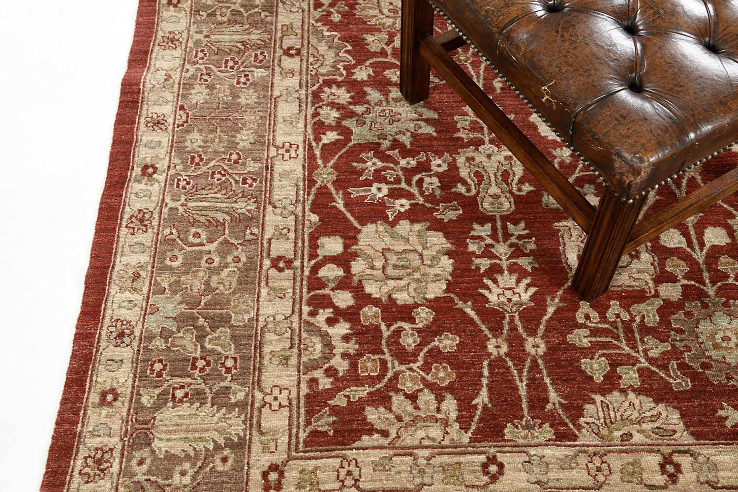 Natural Dye Tabriz Revival Square Rug In New Condition For Sale In WEST HOLLYWOOD, CA
