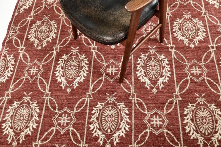 Natural Dye Transitional Design Rug For Sale at 1stDibs