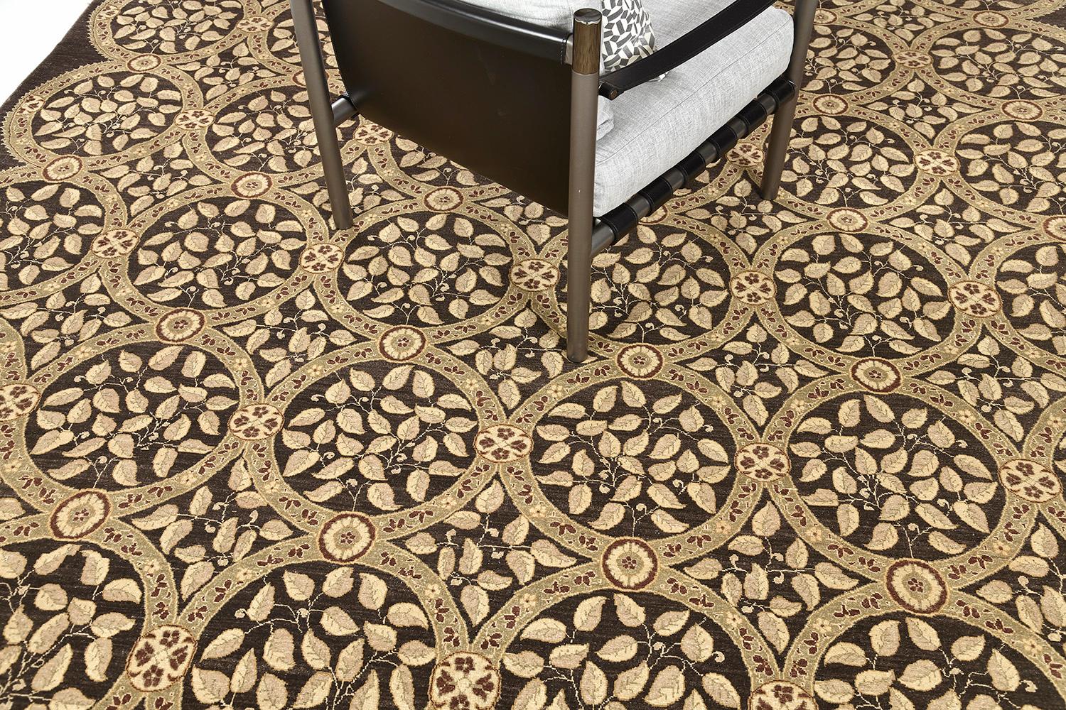 XXIe siècle et contemporain Tapis de conception transitionnel teinté naturel en vente