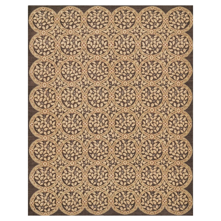 Natural Dye Transitional Design Rug For Sale at 1stDibs