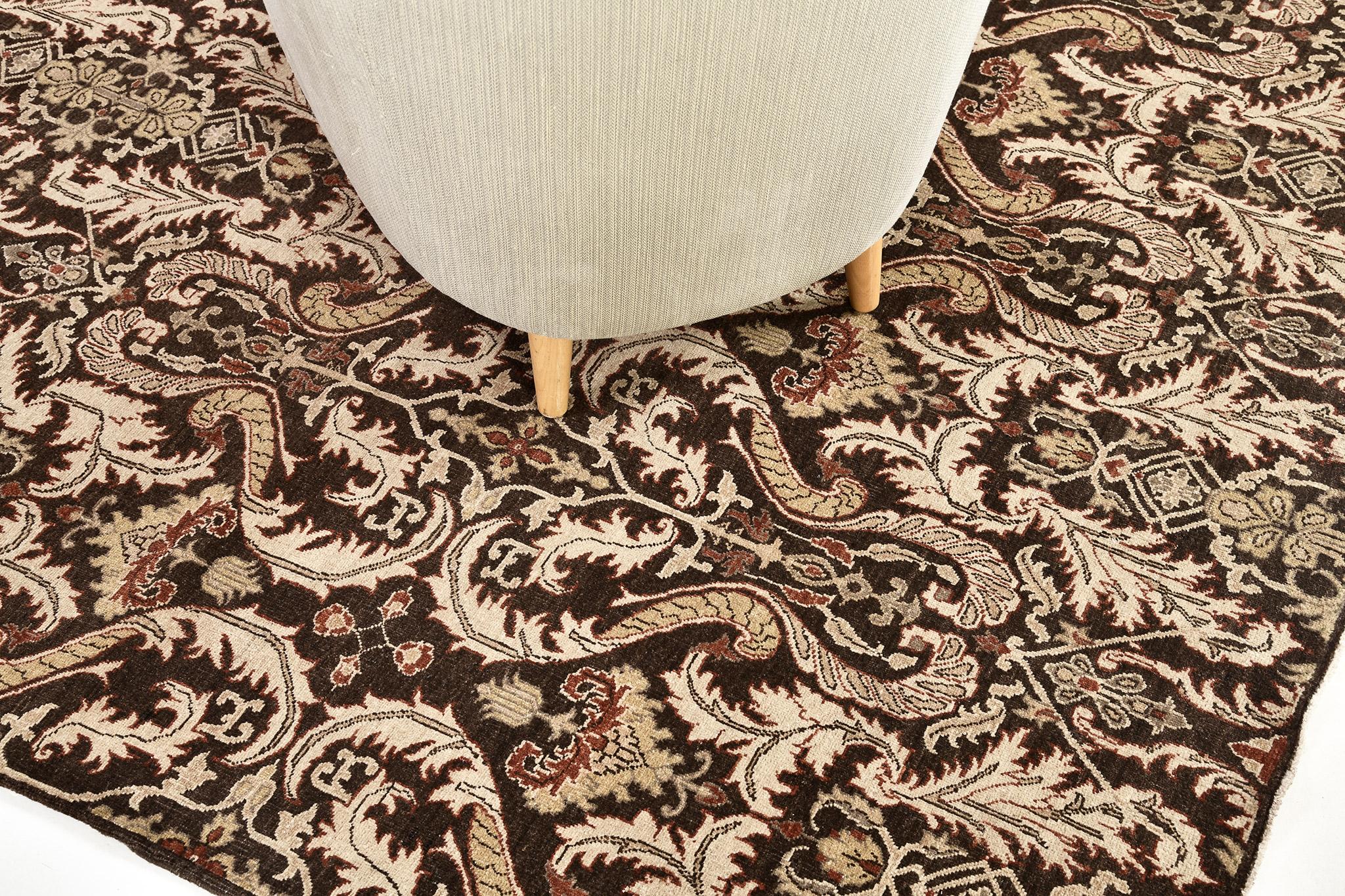 Tapis dégradé à teinture naturelle D5096 Fable Neuf - En vente à WEST HOLLYWOOD, CA
