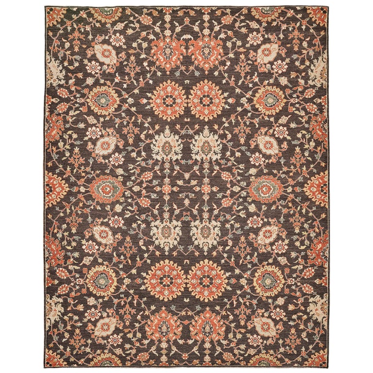 Natural Dye Transitional Rug For Sale at 1stDibs