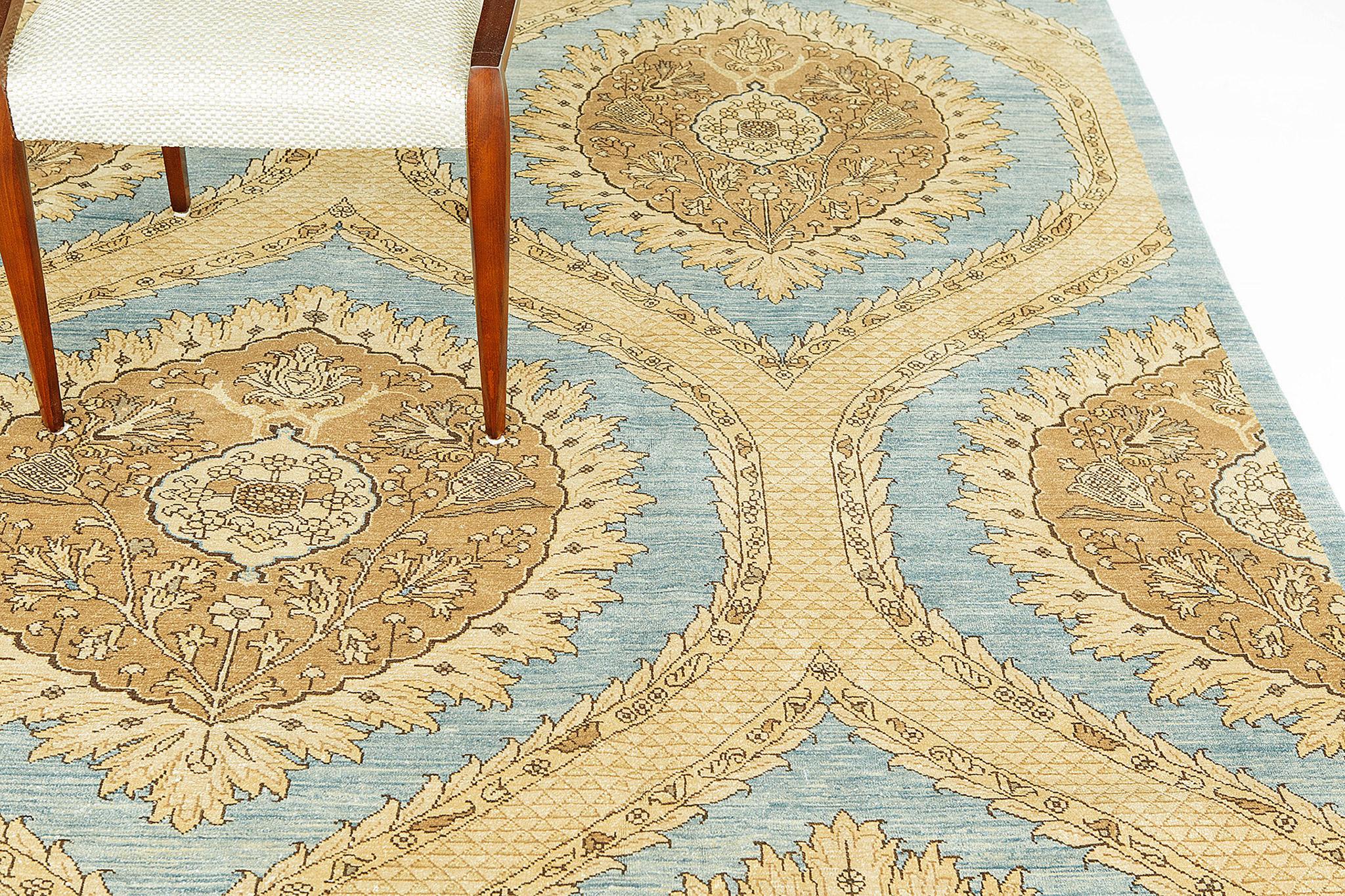 Afghano Tappeto con tintura naturale in stile arte e artigianato transitorio D5207 Bliss in vendita