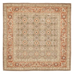 Natural Dye Varamin Revival Square Rug