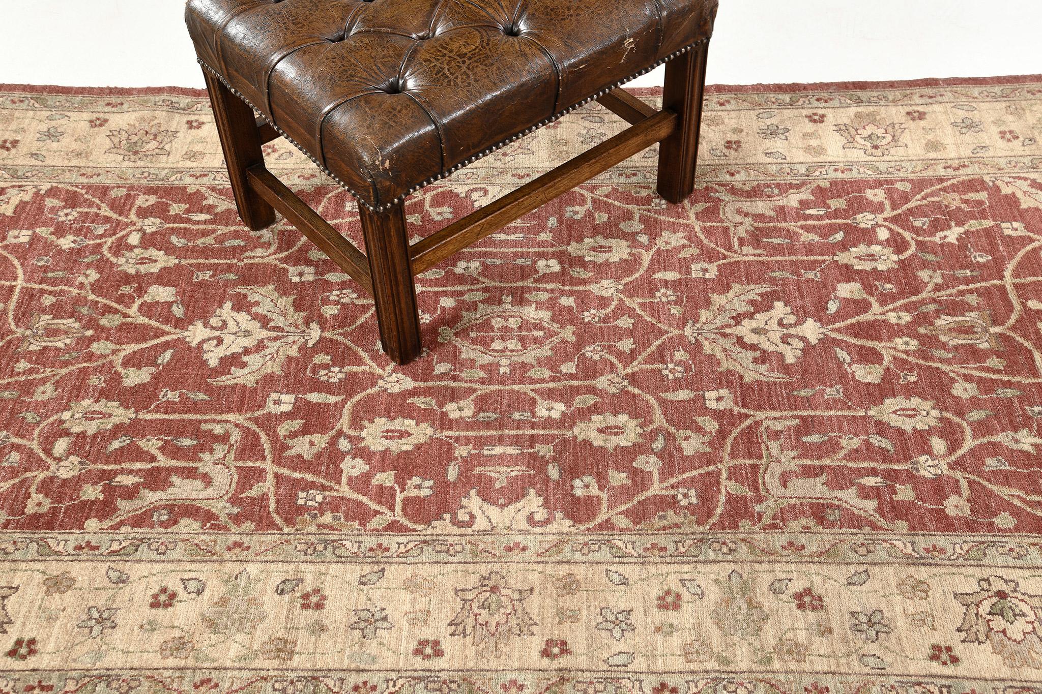 Natural Dye Zigler Revival Runner In New Condition For Sale In WEST HOLLYWOOD, CA