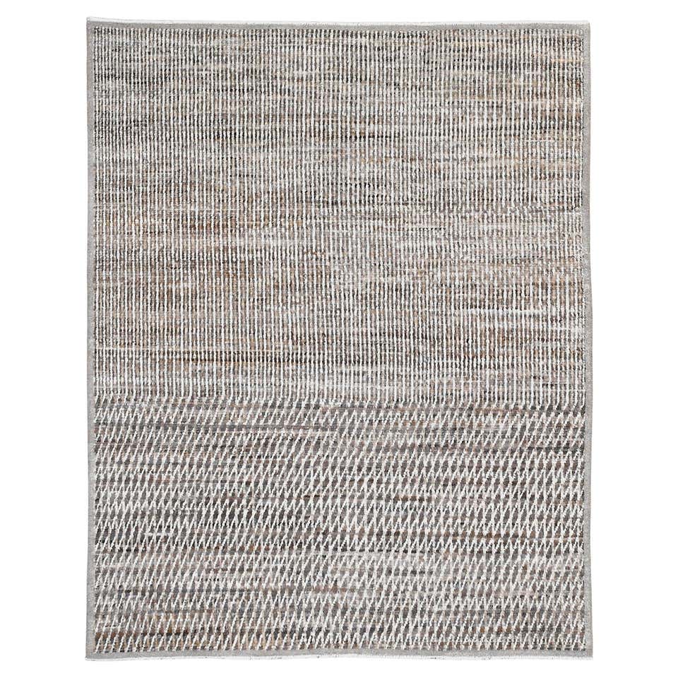 Earthy Toned Modern Textured Rug 8'x10'3 For Sale at 1stDibs