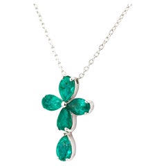 Esmeralda natural de 1,88 cts pandent en oro de 18k