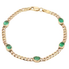 Bracelet d
Emeraude Naturelle 2.13cts en or 14K