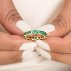 Natural Emerald 4cts Ring in 14k Gold