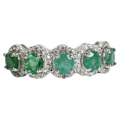Natural Emerald Band Ring
