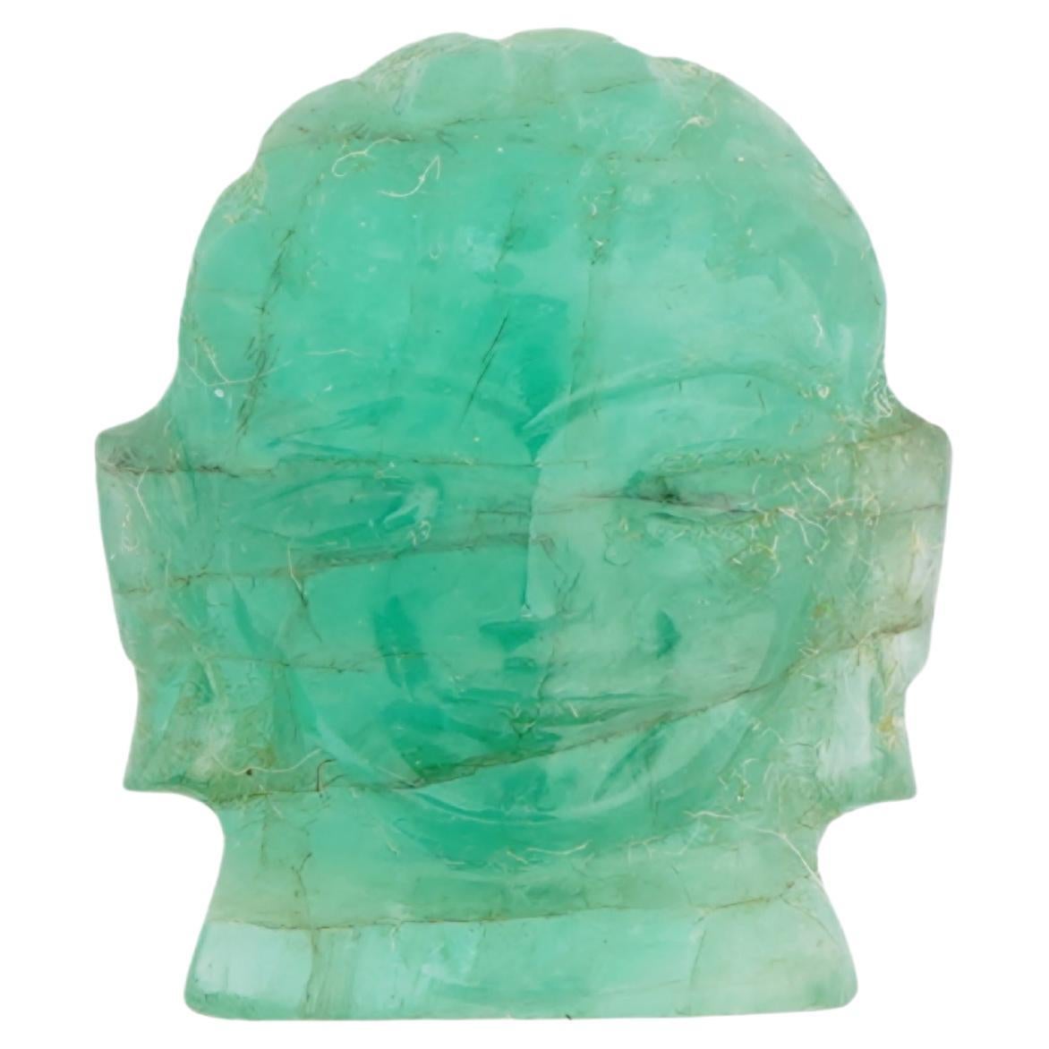 Sculpture d'émeraude naturelle
