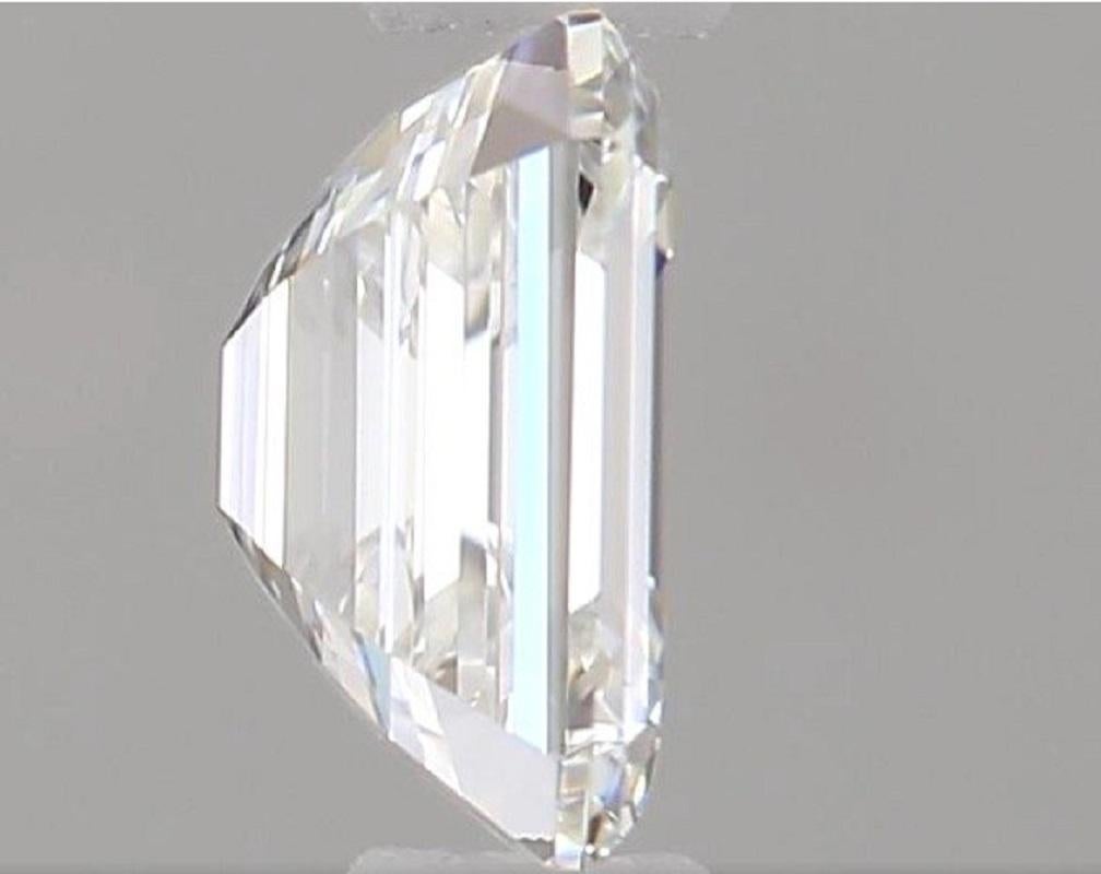 Women's or Men's Natural Emerald Cut Diamond in a 0.33 Carat F VVS2, GIA Cert For Sale