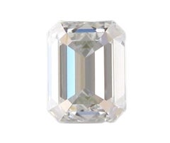 Natural Emerald Cut Diamonds in a 0.81 Carat I IF, GIA Certificate