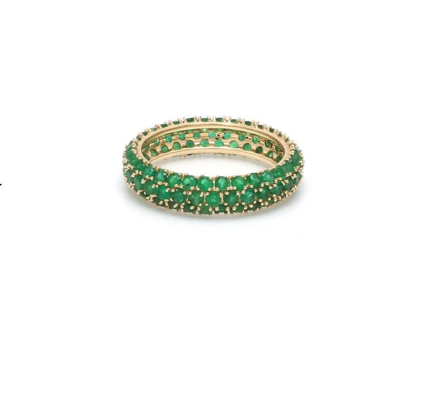Anillo de esmeralda auténtica banda de la eternidad en oro  Anillo de eternidad talla esmeralda natural  Anillo esmeralda engastada con piedra de nacimiento  Esmeralda alianza oro

DETALLES DE PIEDRA :
Piedra : Esmeralda
✦ Tipo de piedra preciosa :