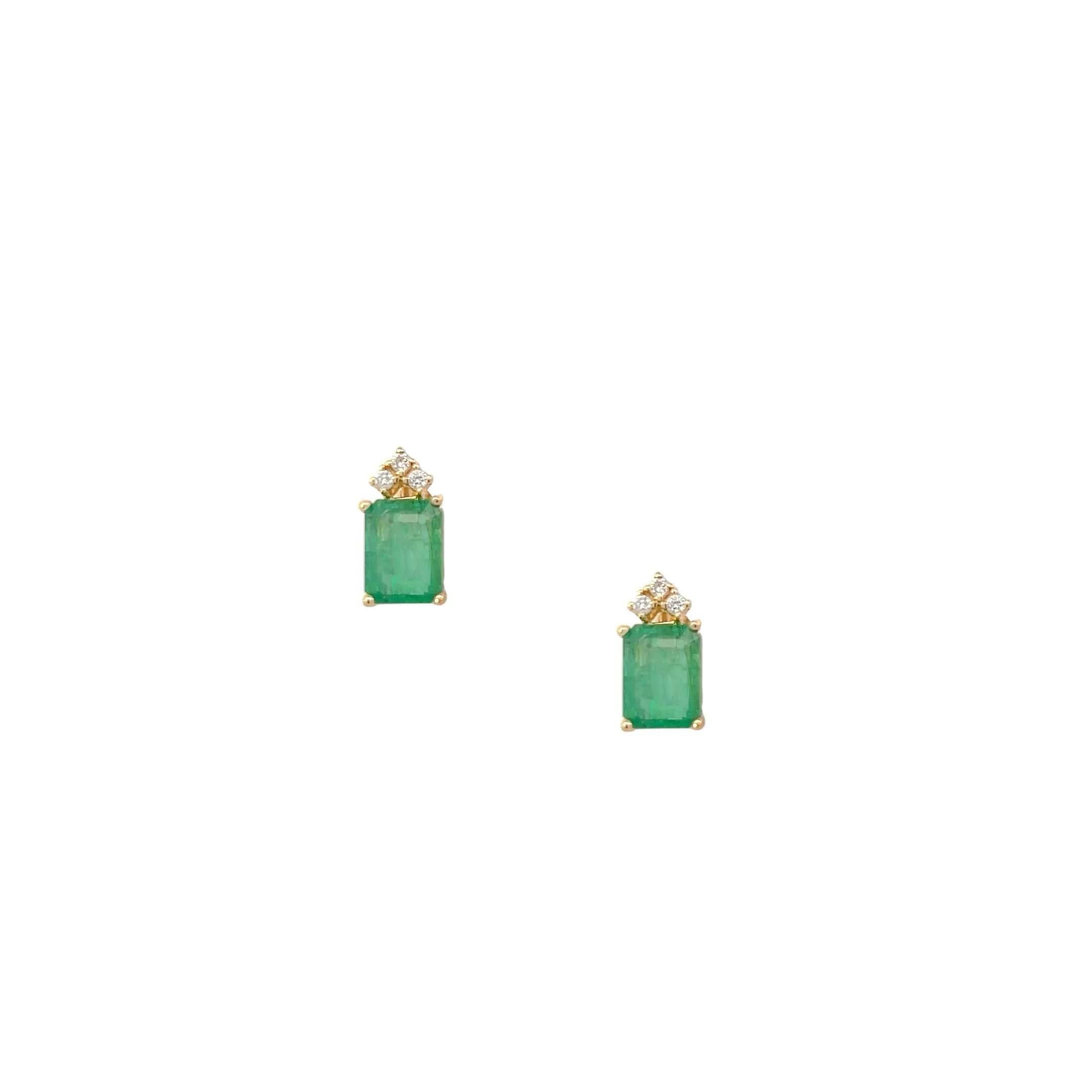 Natural Finely Faceted Quality Emerald Diamond Earrings 14k Yellow Gold 3.0 TCW Certified $3,950 210745

This is a Unique Custom Made Glamorous Piece of Jewelry!

Nothing says, “I Love you” more than Diamonds and Pearls!

This pair of Emerald has