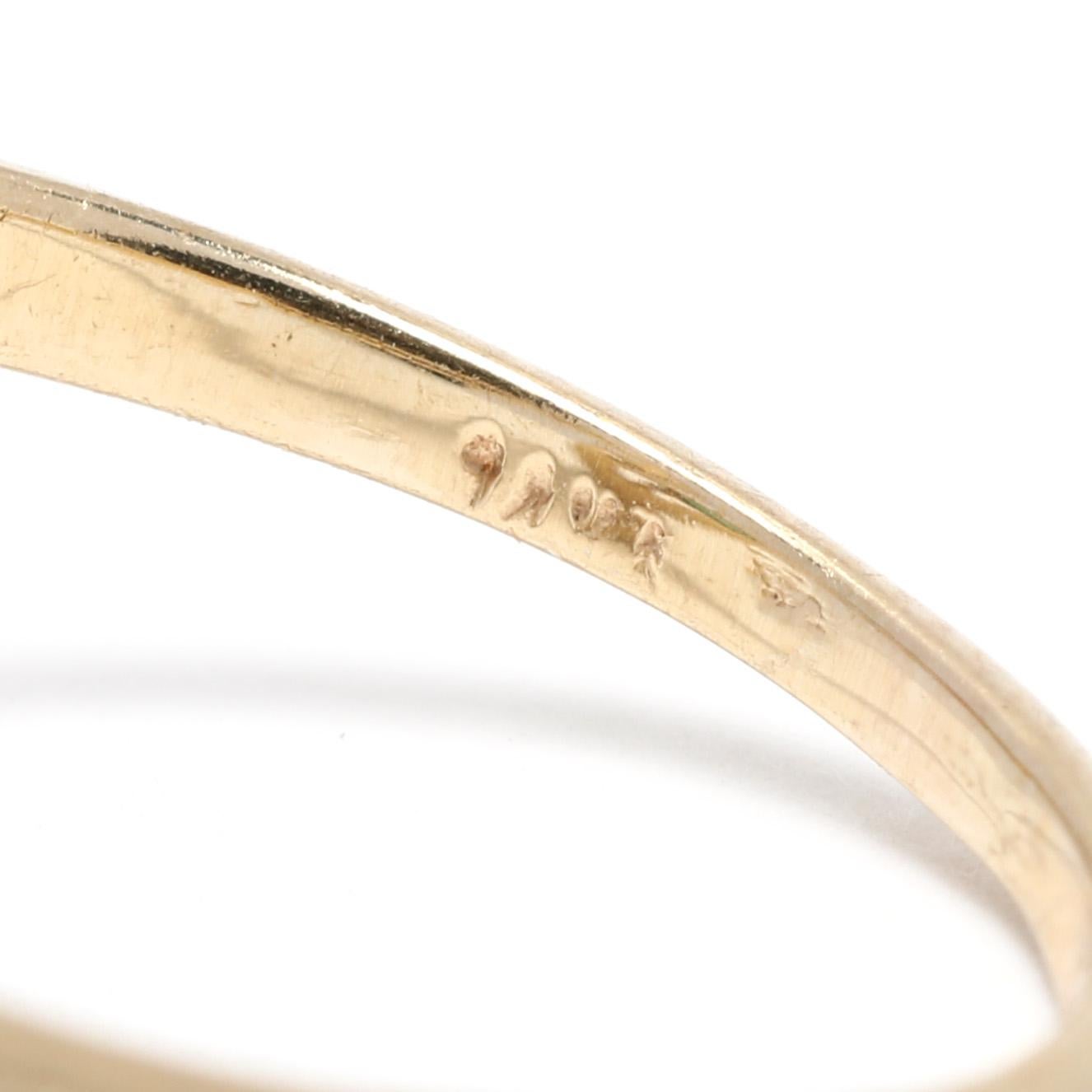 Natürlicher Smaragd-Diamantring, 14k Gelbgold, Ring, Smaragd-Diamant  für Damen oder Herren im Angebot