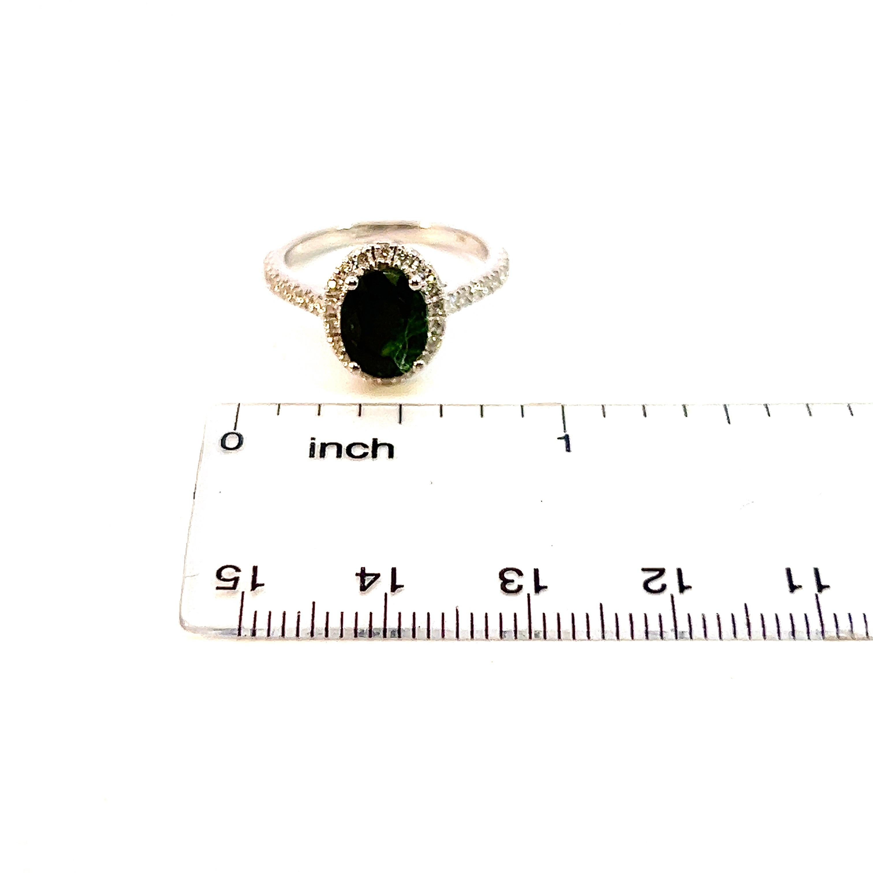 Natural Emerald Diamond Ring 6.5 14k White Gold 9.31 TCW Certified For Sale 7