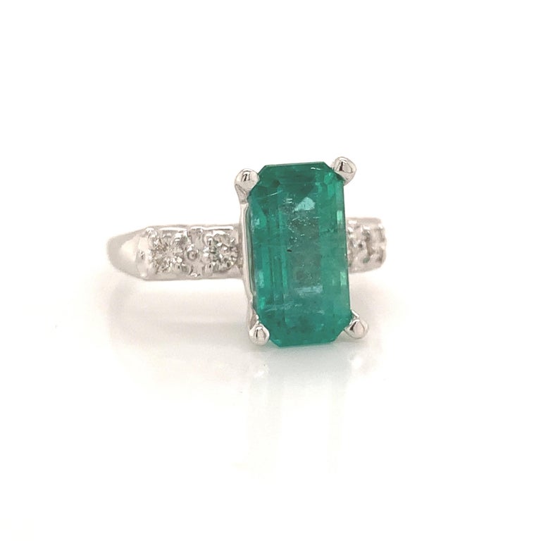 Natural Finely Faceted Quality Emerald Diamond Ring Size 6 14k Gold 2.95 TCW Certified $5,950 113434

This is a Unique Custom Made Glamorous Piece of Jewelry!

Nothing says, “I Love you” more than Diamonds and Pearls!

This Emerald ring has been