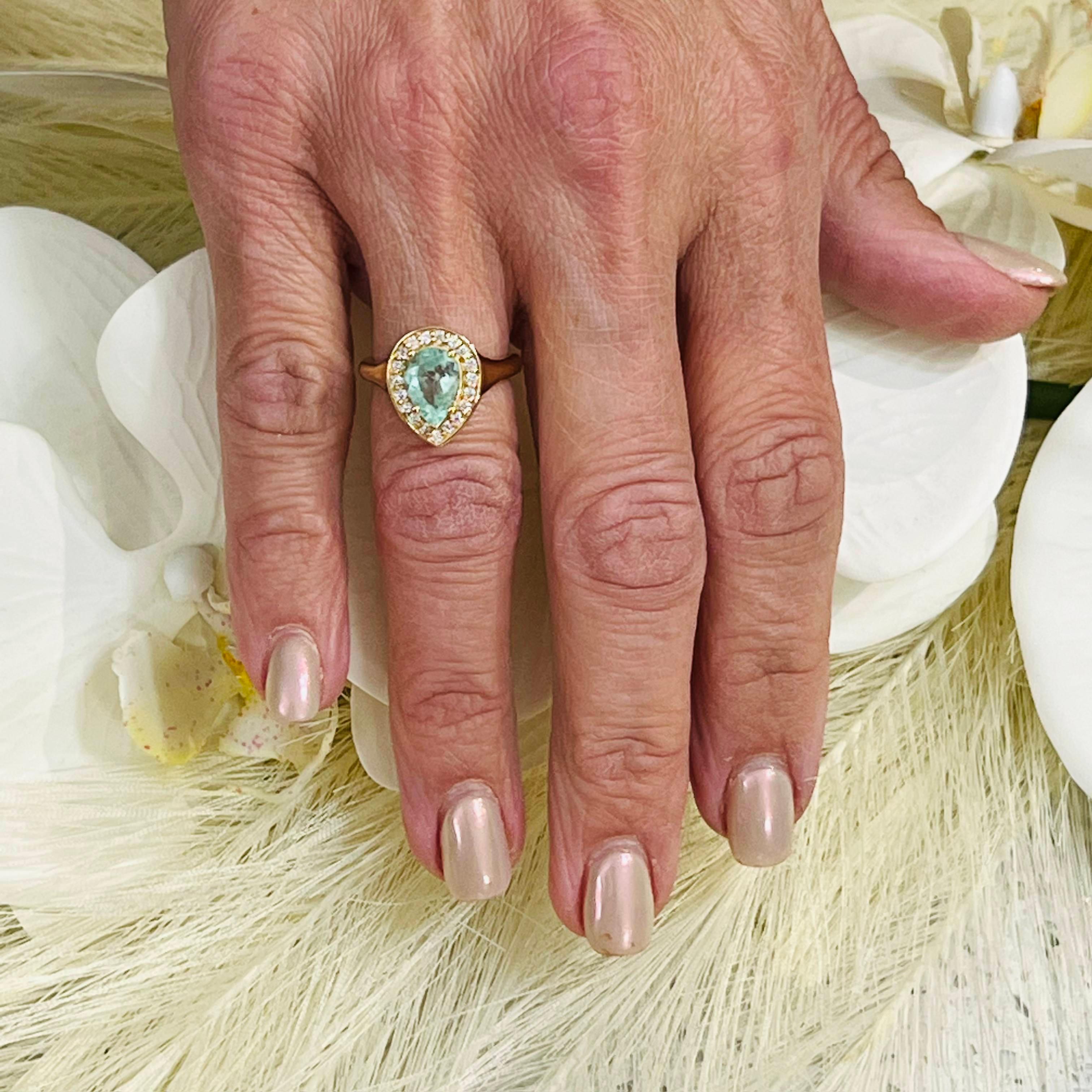 Natürlicher Smaragd-Diamantring 14K Y Gold 1,74 TCW zertifiziert im Angebot 5