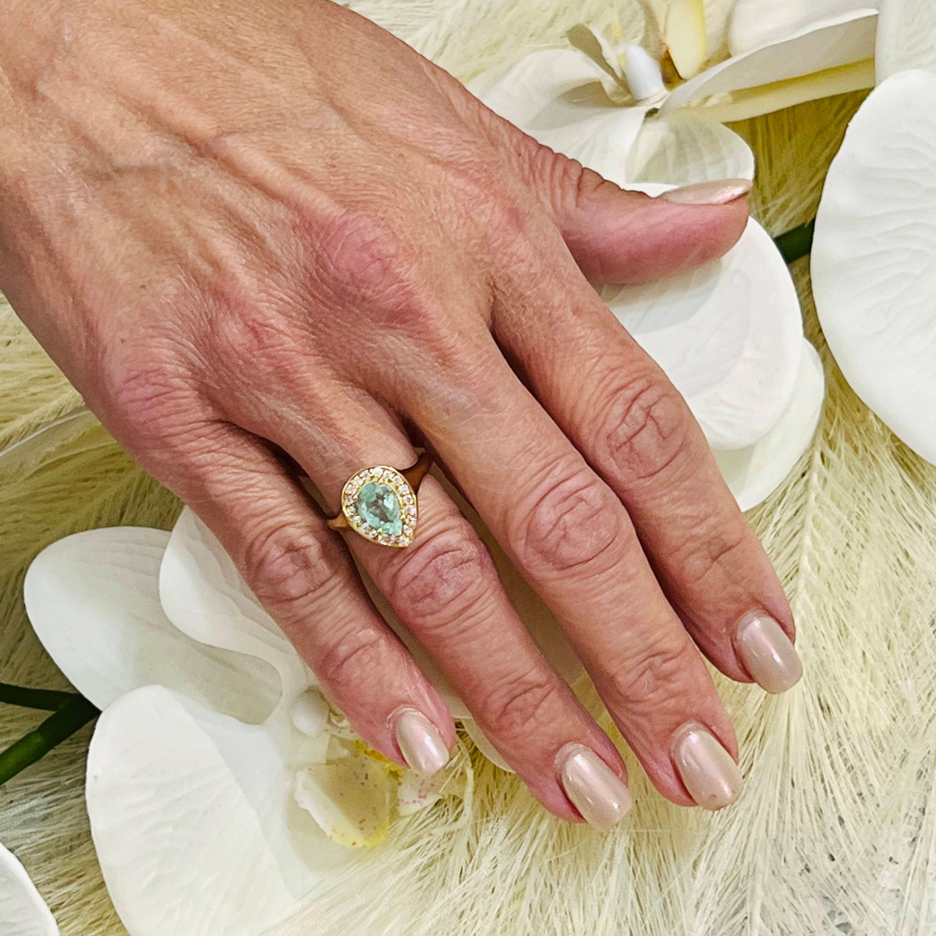 Natürlicher Smaragd-Diamantring 14K Y Gold 1,74 TCW zertifiziert im Angebot 1