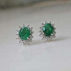 Natural Emerald Earrings