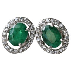 Natural Emerald Earrings