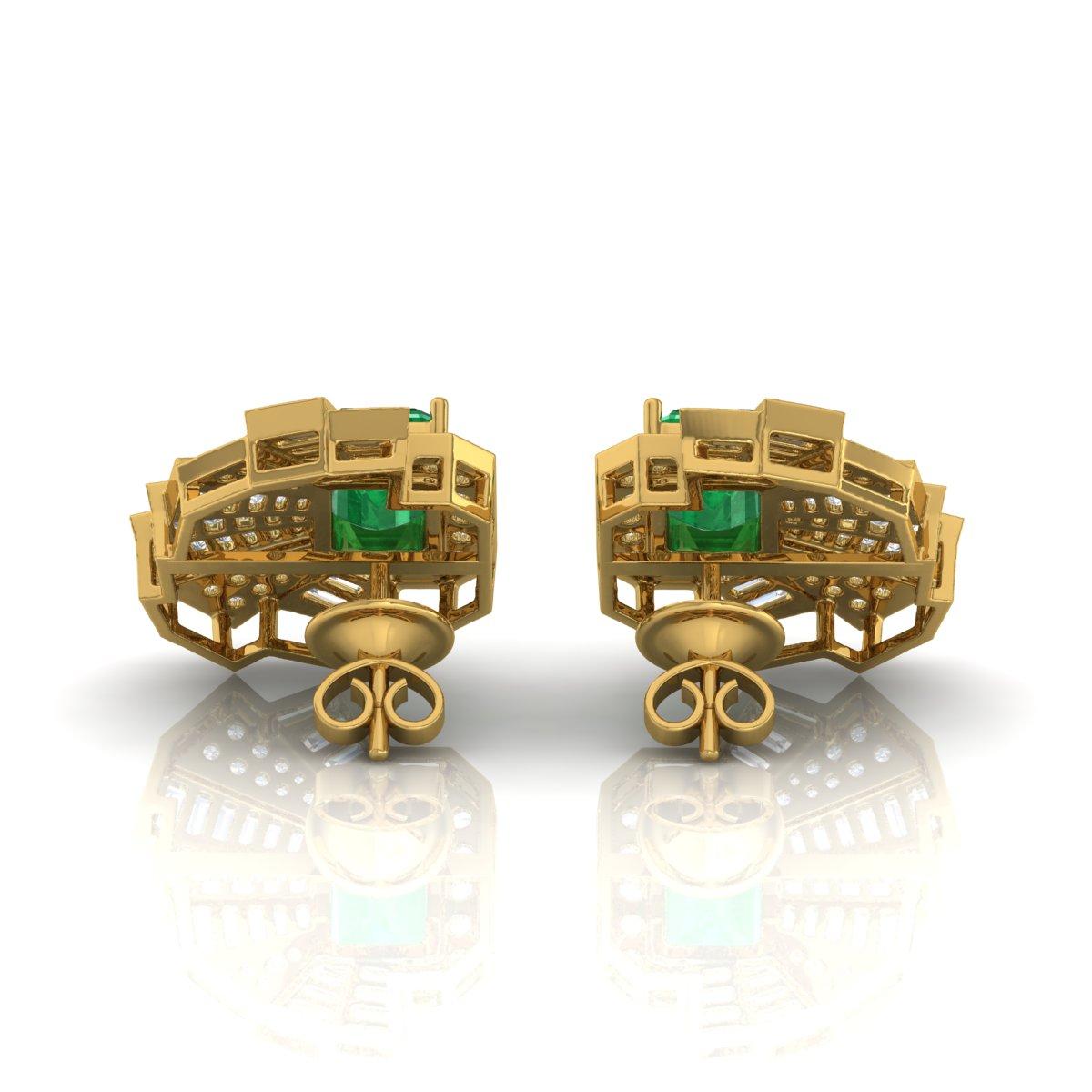 Code d'article :- SEE-1011
Poids brut :- 8.08 gm
Or jaune massif 18k Poids :- 7.51 gm
Poids du diamant naturel :- 0.90 Ct. ( DIAMANT MOYEN DE PURETÉ SI1-SI2 ET DE COULEUR H-I )
Emeraude de Zambie Poids :- 1.94 Ct.

✦