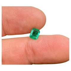 Gemma sciolta di smeraldo naturale da 1.04 ct., taglio smeraldo, Origine Zambia, Certificato