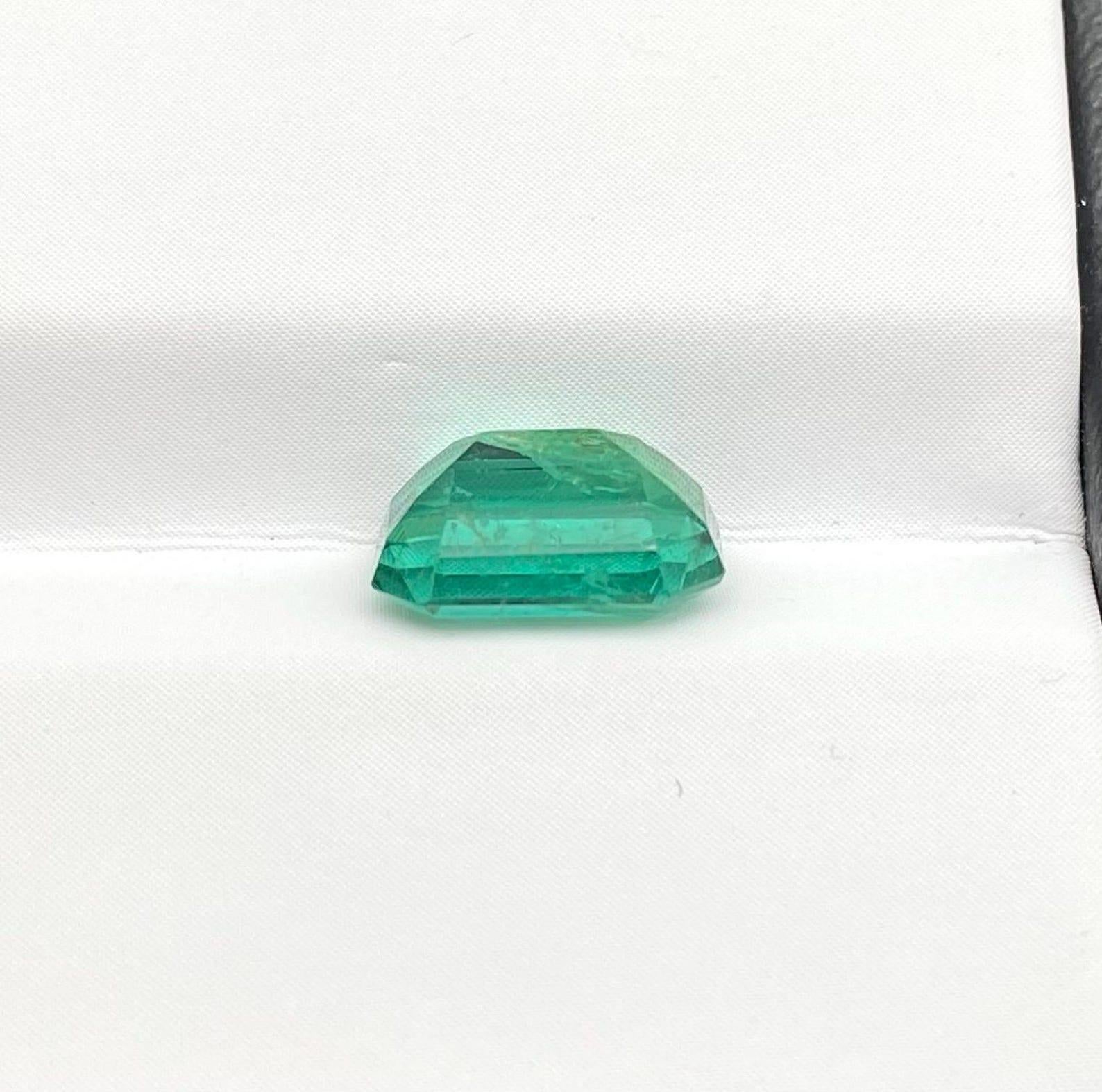 Natürlicher Smaragd lose Edelstein 1.89ct, Smaragdschliff, Herkunft Sambia, Zertifikat im Angebot 4