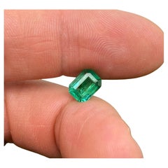 Natural Emerald loose gemstone 1.89ct., emerald cut, Origin Zambia, Certificate