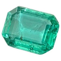 Gemma sciolta di smeraldo naturale da 2,05 ct., taglio smeraldo, Origine Zambia, Certificato