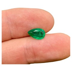 Natural Emerald loose gemstone 2.09 ct., Pear cut, Origin Zambia, Certificate!