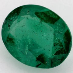 Gemma di smeraldo naturale sfusa, ovale da 2,89 carati, con trattamento a olio, &New
