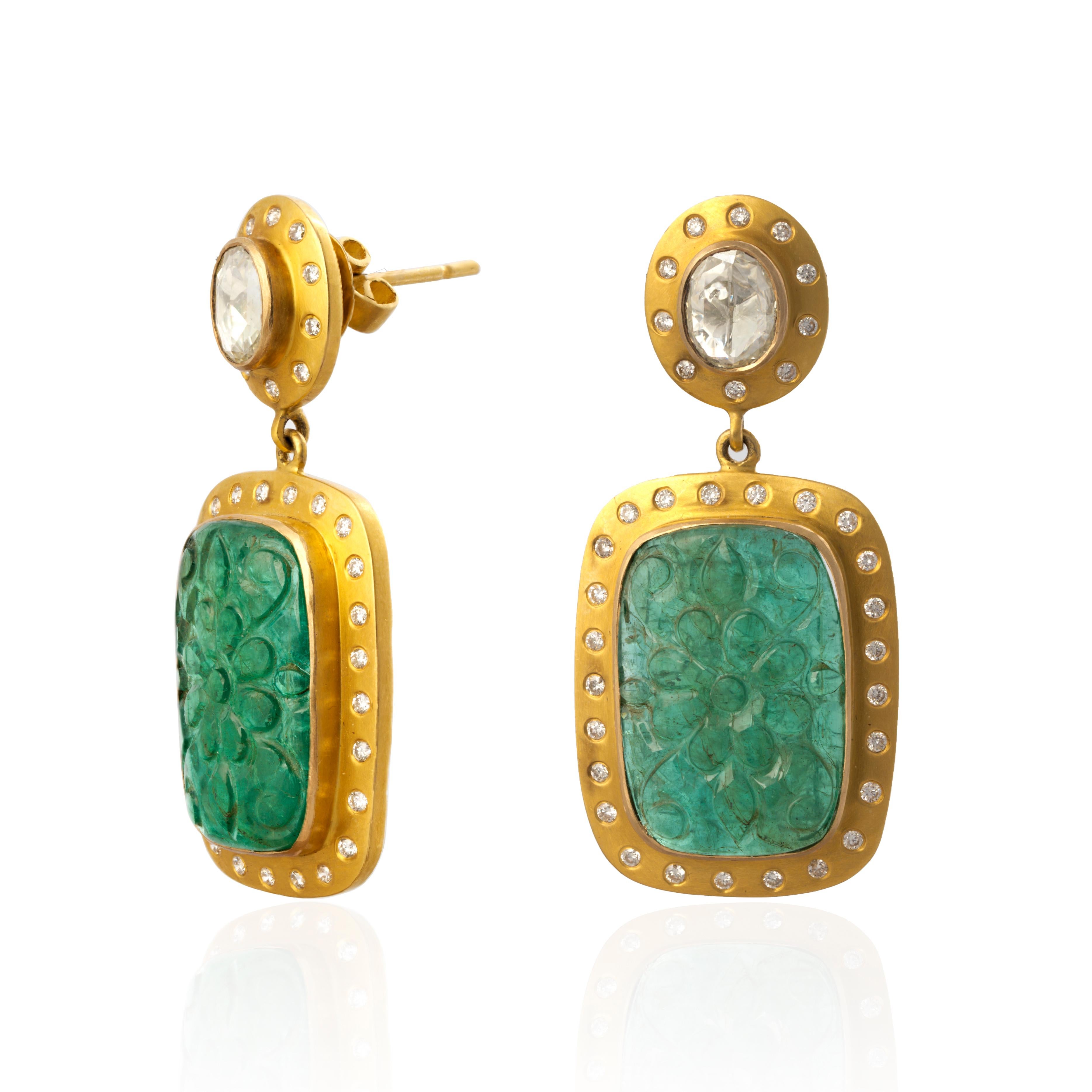 balenciaga green earrings