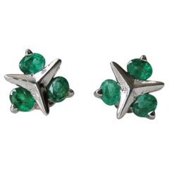 Natural Emerald Stud Earrings
