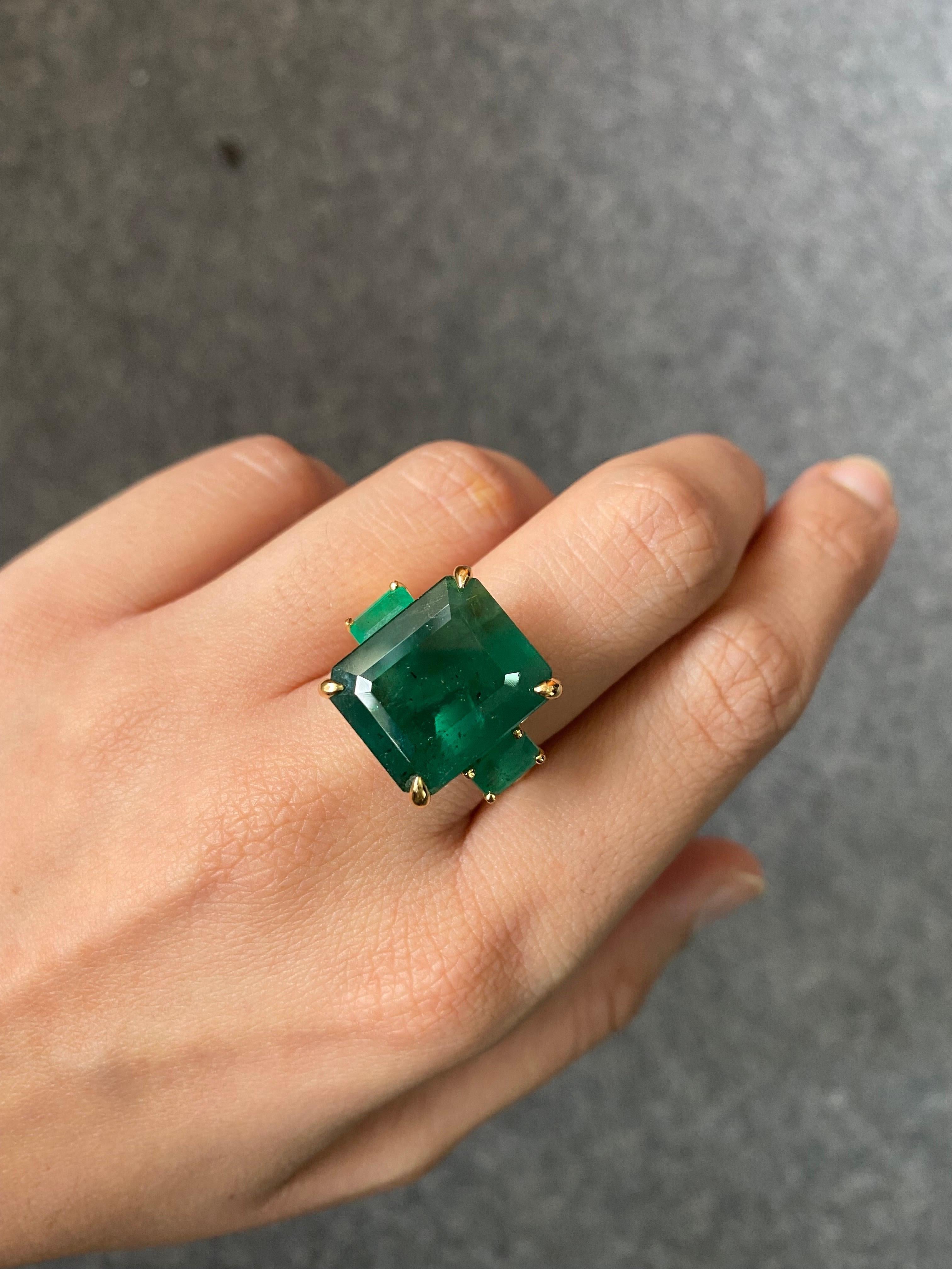 antique emerald engagement rings