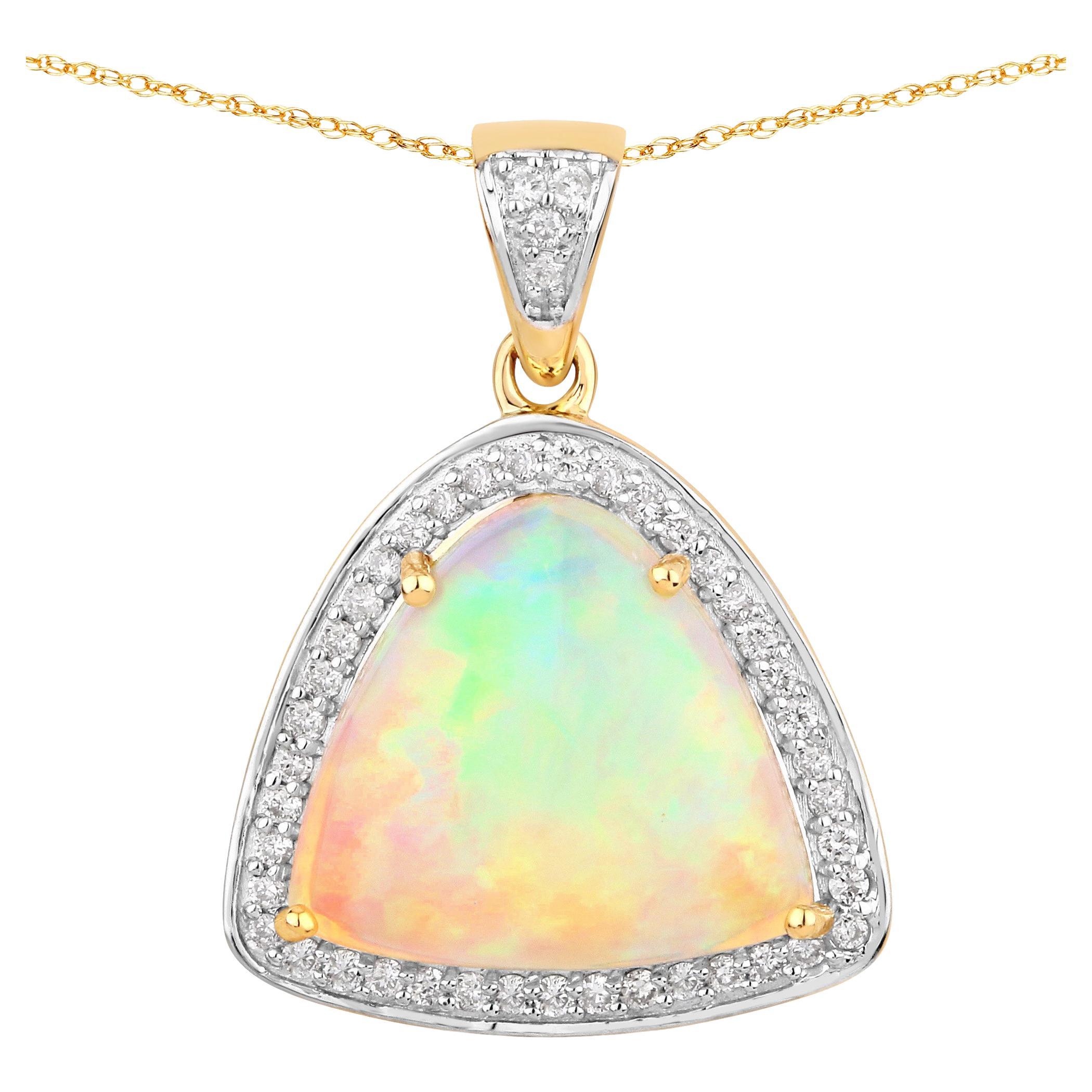 Ethiopian Halo Opal Necklace main image 1