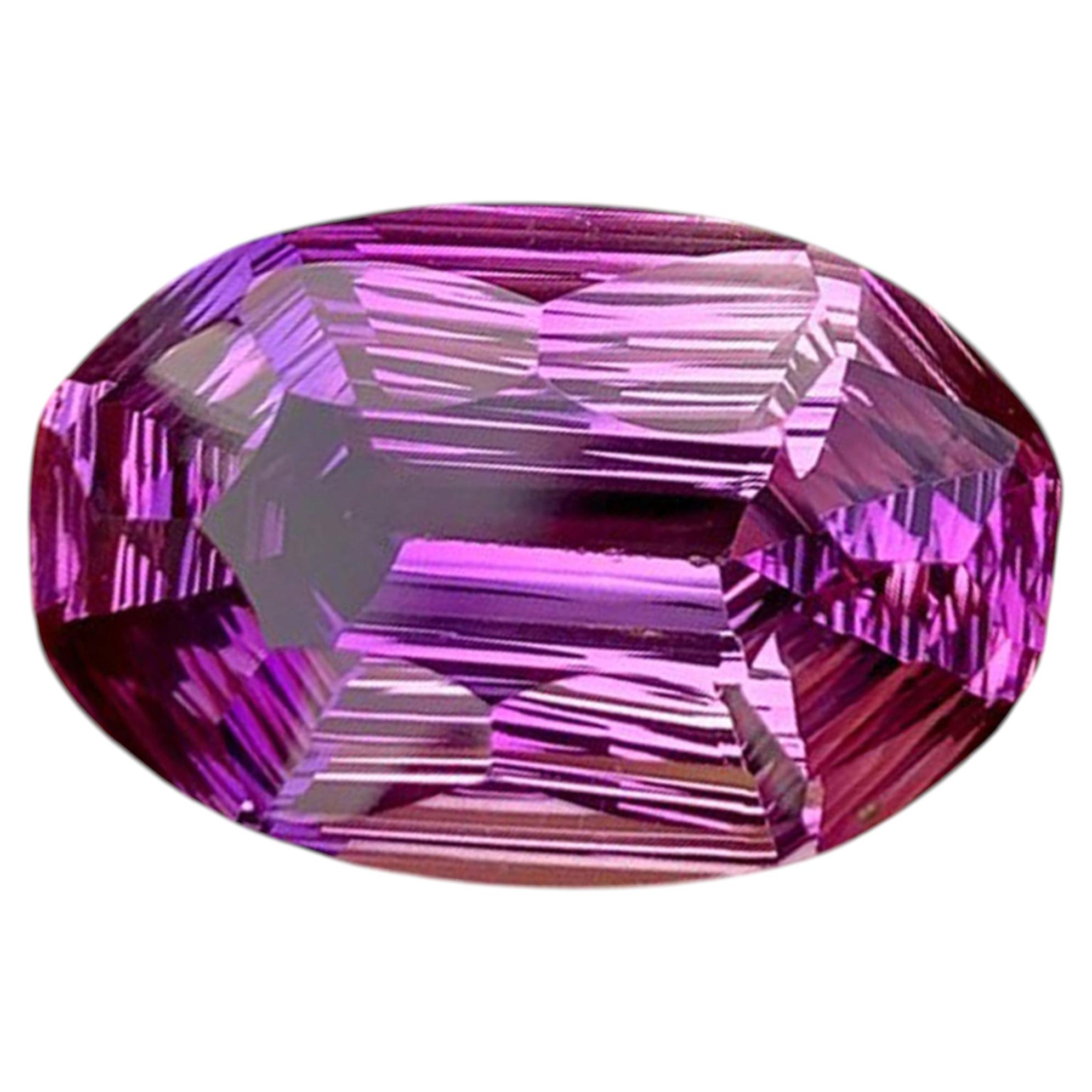 Natural Exquisite Fancy Cut Amethyst Gemstone: 11.15 Carat February Birthstone For Sale