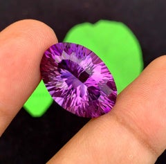 Natural Exquisite Fancy Cut Amethyst Gemstone: 21.90 Carat February Birthstone