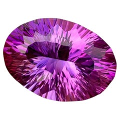 Natural Exquisite Fancy Cut Amethyst Gemstone: 21.90 Carat February Birthstone