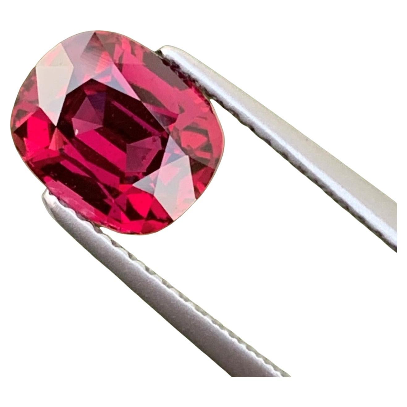 Natural Faceted 2.40 Carat Rhodolite Garnet From Tanzania For Sale