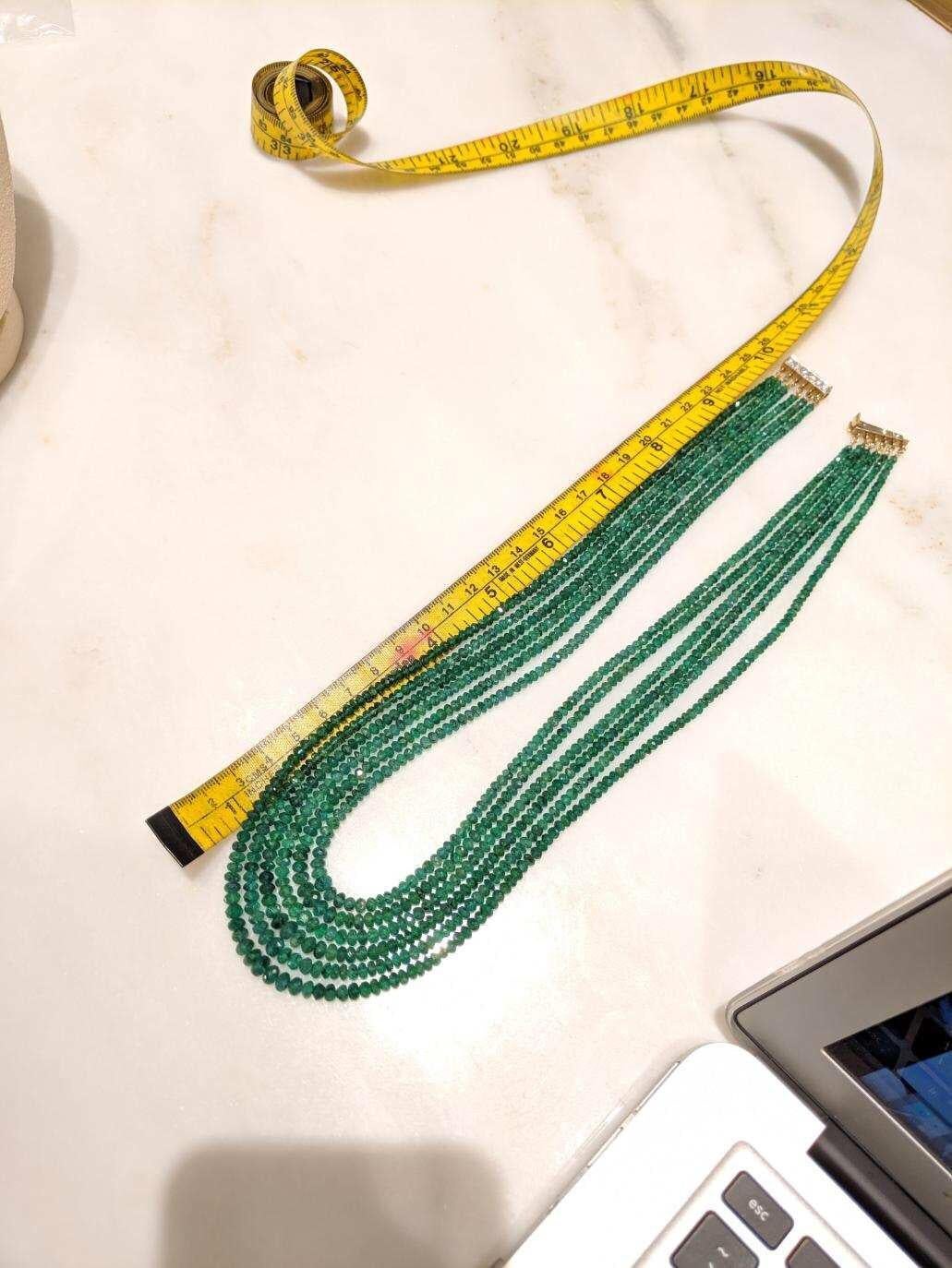 emerald strand necklace