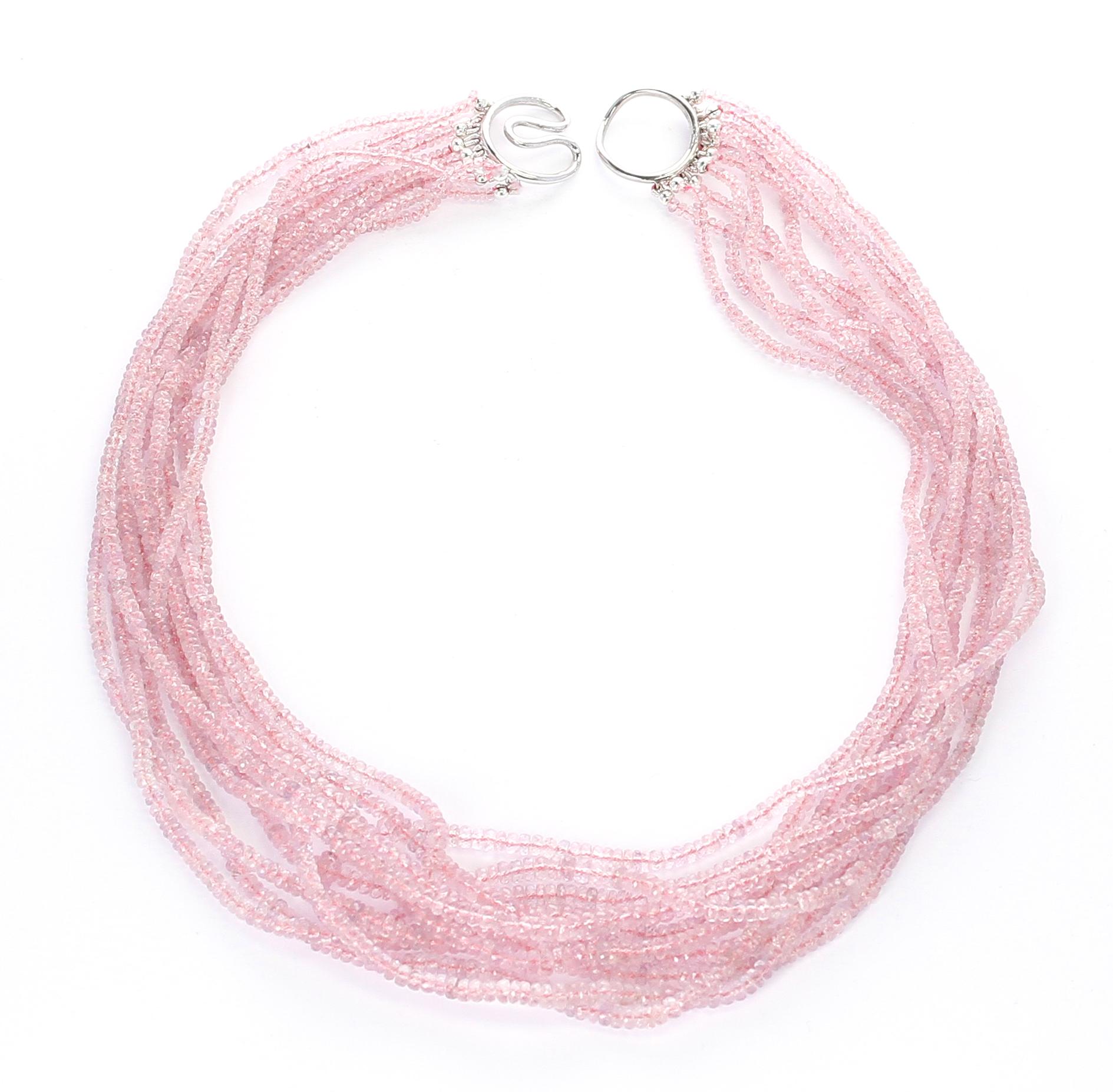 pastel pink necklace